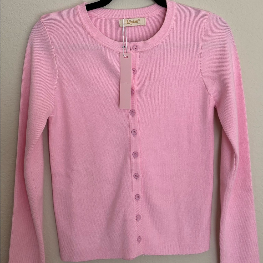 NWT Light Pink Cardigan Sweater